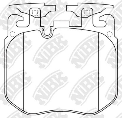 Колодки тормозные BMW 3 (G20,G80,G28) (18-20) передние (4шт.) NIBK PN0735 NIBK