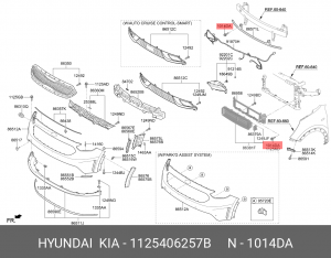 болт! M5\ Hyundai, Kia i10 07-13 1125406257B HYUNDAI
