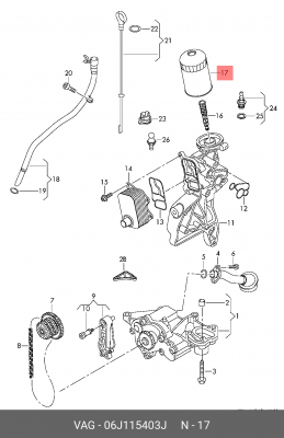 фильтр масляный!\ Audi Q3 06J 115 403 J VAG