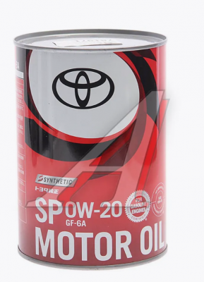 Масло моторное 0W20 TOYOTA 1л синтетика SP GF-6A Япония 08880-14306 08880-14306 TOYOTA