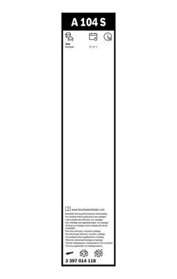 Щетка стеклоочистителя JEEP Renegade (15-) 550/500мм комплект Aerotwin BOSCH 3 397 014 118 BOSCH