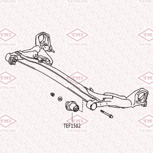 Сайлентблок задней балки TOYOTA Ipsum/Gaia/Picnic 96- TEF1382 TEF1382 TATSUMI