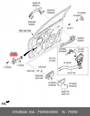 Деталь 79390H0000 HYUNDAI KIA