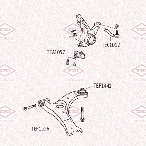 опора шаровая нижняя!\ TOYOTA Avensis 03> TEA1057 TATSUMI
