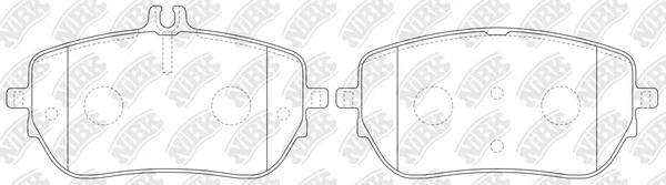 PN0762 колодки тормозные дисковые передние!\ MB W177/W247/C118/X118 PN0762 NIBK