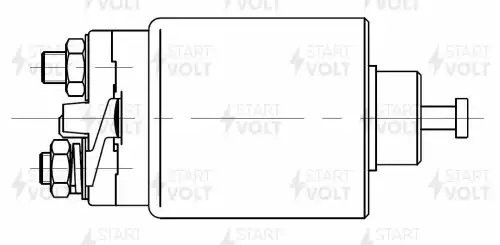 Реле втягивающее стартера для а/м Dodge Neon (99-) 2.0i/Chrysler PT Cruiser (00- VSR 0304 START VOLT