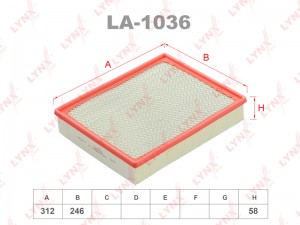 фильтр воздушный!\ Cadillac Escalade 6.2 V8 01> LA1036 LYNXAUTO