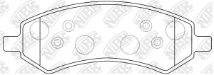 Колодки тормозные дисковые PN53004 PN53004 NIBK