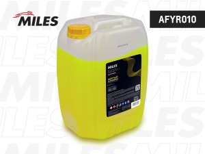 Антифриз готов к применению G12 (жёлтый, SUPER LONG LIFE COOLANT -40C) 10 кг AFY AFYR010 MILES