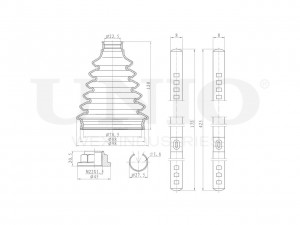 Пыльник ШРУСа (к-т) DUC-30027K UNIO