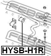втулка стабилизатора заднего!\ Hyundai Starex 4WD 96-02 HYSB-H1R FEBEST