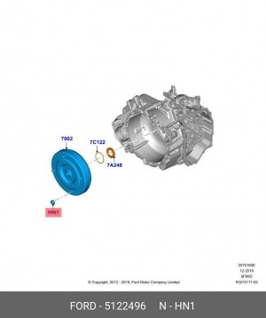 5122496 ГАЙКА M10, M10 X 1 5 122 496 FORD