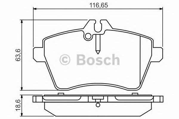 0 986 495 273 колодки дисковые передние!\ MB W169 1.5-1.8CDi 04> 0 986 495 273 BOSCH