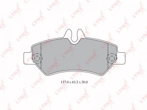 Колодки тормозные задние подходит для MB Sprinter 1.8-3.5 06, VW Crafter 2.0D-2. BD-5342 LYNXAUTO