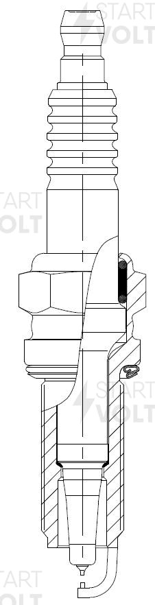 Свеча зажигания для а/м Mitsubishi Outlander III (12-)/Pajero III (15-) 3.0i Ir+ VSP 1105 START VOLT
