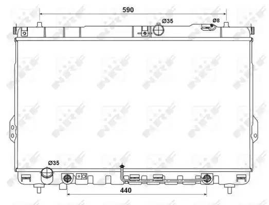 HYUNDAI SANTA FE (SM) (2000-2005) 390 x 725 x 26 53161 NRF