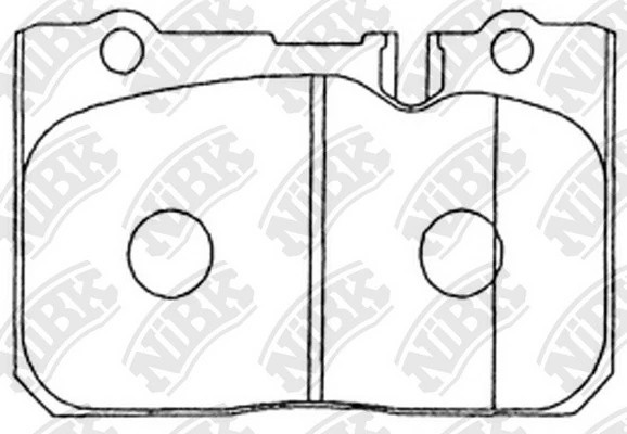 Колодки тормозные LEXUS LS400 (94-) передние (4шт.) NIBK PN1370 NIBK