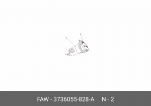 Крышка FAW J6,J7,4180 прикуривателя OE 3736055-828-A FAW