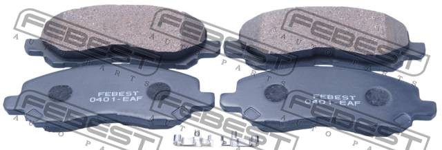 Колодки тормозные дисковые 0401-EAF 0401-EAF FEBEST