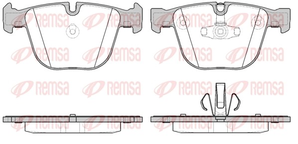 892 20 колодки дисковые з.\ BMW F07GT/F01/F02/F03 3.5i-4.0d 08> 0892.20 REMSA