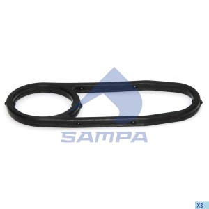 Прокладка SCANIA P,R,4 series дв.DC9,11,DC,DT12 корпуса фильтра масляного SAMPA 042.187 SAMPA