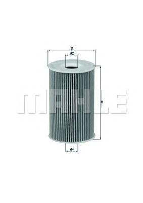 Фильтр масляный BMW 3 (E36,E46) (M40/M42-M44),5 (E34),Z3 (E36) (M43) MAHLE OX127/1D MAHLE KNECHT