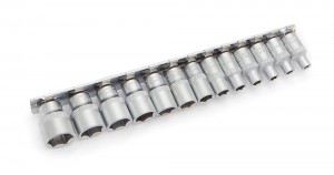 Набор головок 1/4" 13пр (6гр; 4-14мм; планка) /ДЕЛО ТЕХНИКИ/ 600113 DELO TEHNICI