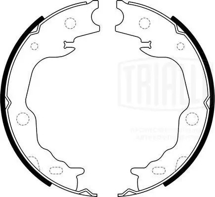 Колодки торм. Toyota Camry (11-)/Lexus ES (12-) барабан. ст. торм. 173x34 (GF 44 GF4415 TRIALLI