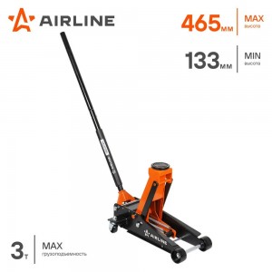 Домкрат подкатной 3т INDUSTRY двухпоршневой (MIN - 133мм, MAX - 465мм) (AJ3FI460 AJ3FI460 AIRLINE