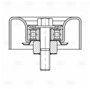 Ролик приводного ремня опорный гладкий 75x31x10 CM 5088 TRIALLI