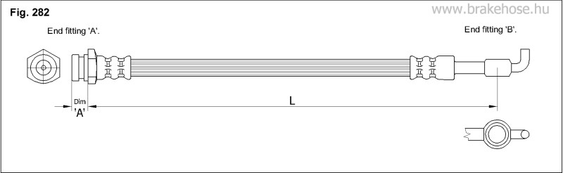 Шланг тормозной задний FT2230 FT2230 K K