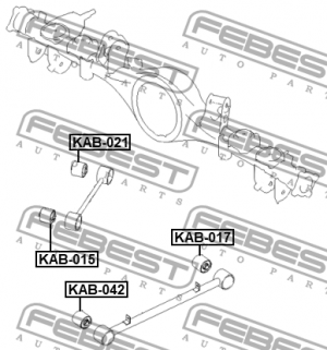 Сайлентблок задн прод рычага KAB-042 KAB-042 FEBEST