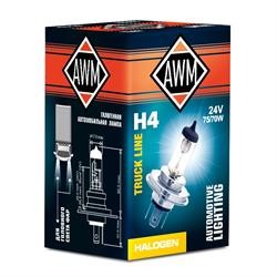 Лампа галогенная H4 24V 75/70W "AWM" 410300018 AWM