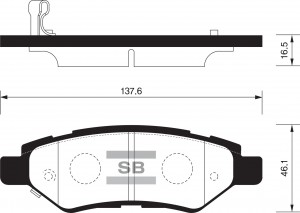 Колодки тормозные SP2252 SP2252 SANGSIN