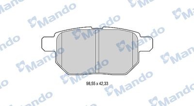 Колодки тормозные дисковые зад MBF015880 MANDO
