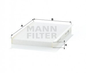 Фильтр салонный CU2629 CU2629 MANN FILTER