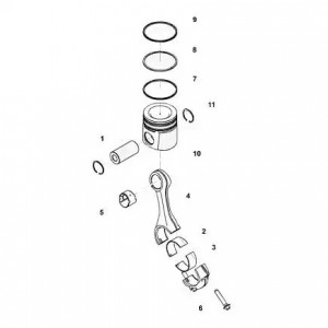 Палец поршневой 33106 дв.Cummins BT, EQB (3934047) (Haffen) 0103 HAFFEN
