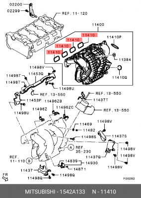ПРОКЛАДКА РЕЗИНОВАЯ 1542A133 1542A133 MITSUBISHI