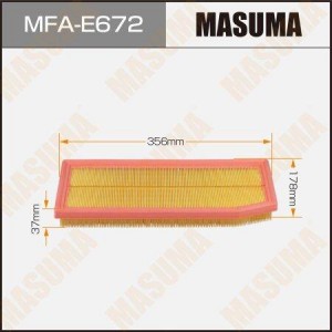 фильтр воздушный!\ MB W205/R172 1.6i-2.0i 13> MFA-E672 MASUMA