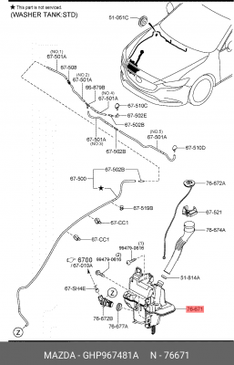 MAZDA 3 (BM) (2013>) GHP967481A MAZDA