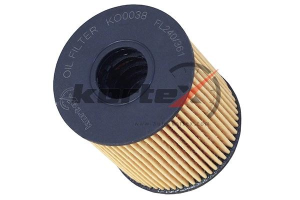 Фильтр масляный FORD TRANSIT 06 MONDEO IV 07 CITROEN C2/C3/C4/C5/C6/C8 KO0038 KO0038 KORTEX