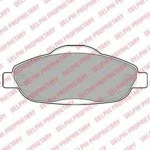 LP2070 колодки дисковые п.\ Peugeot 308 1.4/1.6 07> LP2070 DELPHI