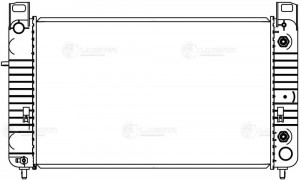 радиатор системы охлаждения!\Chevrolet Tahoe II 99>/Cadillac Escalade II 01> LRC 0525 LUZAR