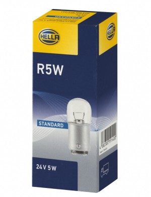 Лампа накаливания R5W-HD-24-5W-BA15S 8GA002071-241 HELLA