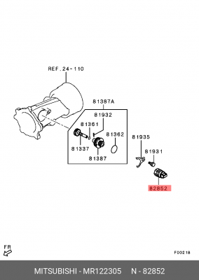 ДАТЧИК СКОРОСТИ MR122305 MR122305 MITSUBISHI