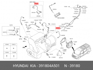 Датчик положения коленвала HYUNDAI Starex H-1 (12-) (2.5-A2) OE 391804A501 HYUNDAI KIA