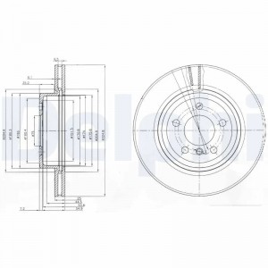 BG3938 диск тормозной передний!\ BMW X3 2.5-3.0D 04> BG3938 DELPHI