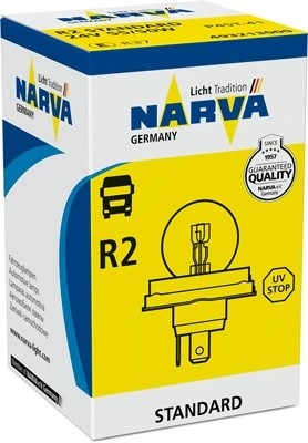 Лампа 24V R2 55/50W P45t-41 Standard NARVA 493213000 NARVA