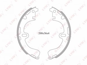 Колодки тормозные задние подходит для TOYOTA Corolla 1.3-2.0D 02/Carina 01/Caldi BS-7502 LYNXAUTO