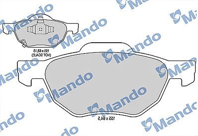 Колодки тормозные HONDA Accord (03-) передние (4шт.) MANDO MBF015541 MANDO
